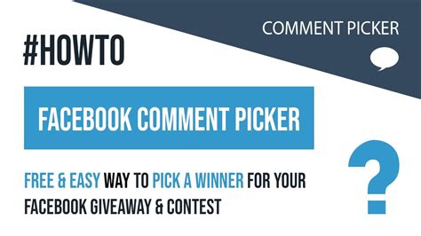 comment picker facebook|Comment Picker .